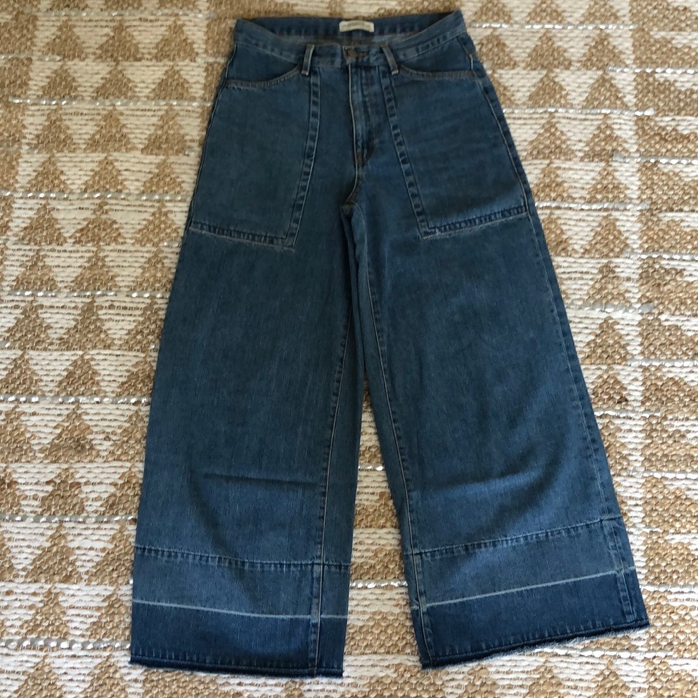 ZARA WOMAN DENIM CULOTTES XS - Picture 3 of 8